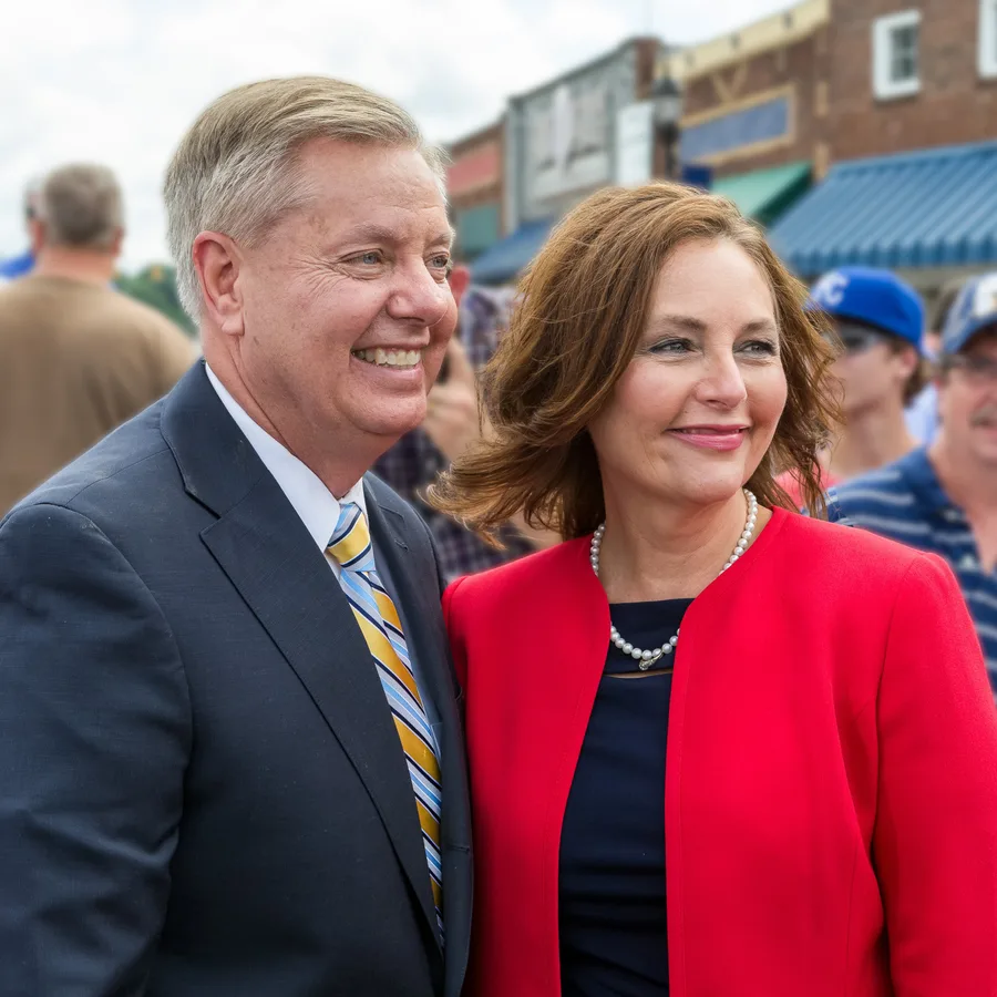 Darline Graham with her brother, the late Senator Lindsey Graham